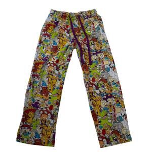 Nickelodeon 90s Cartoon Pajama Pant Ren‎ & Stimpy Rugrats Rocko's Modern Small